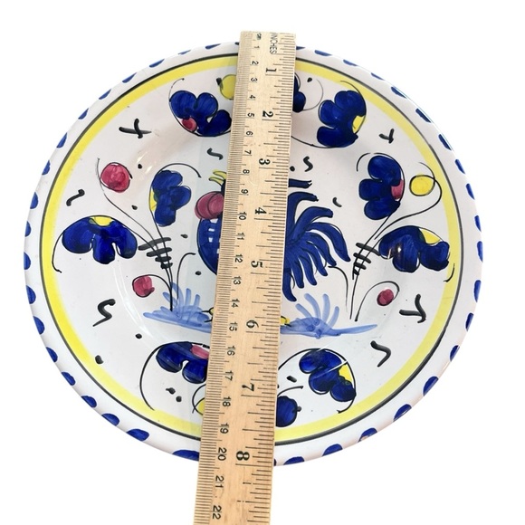 Italian Rooster Ceramic Plate 8” - Picture 2 of 4